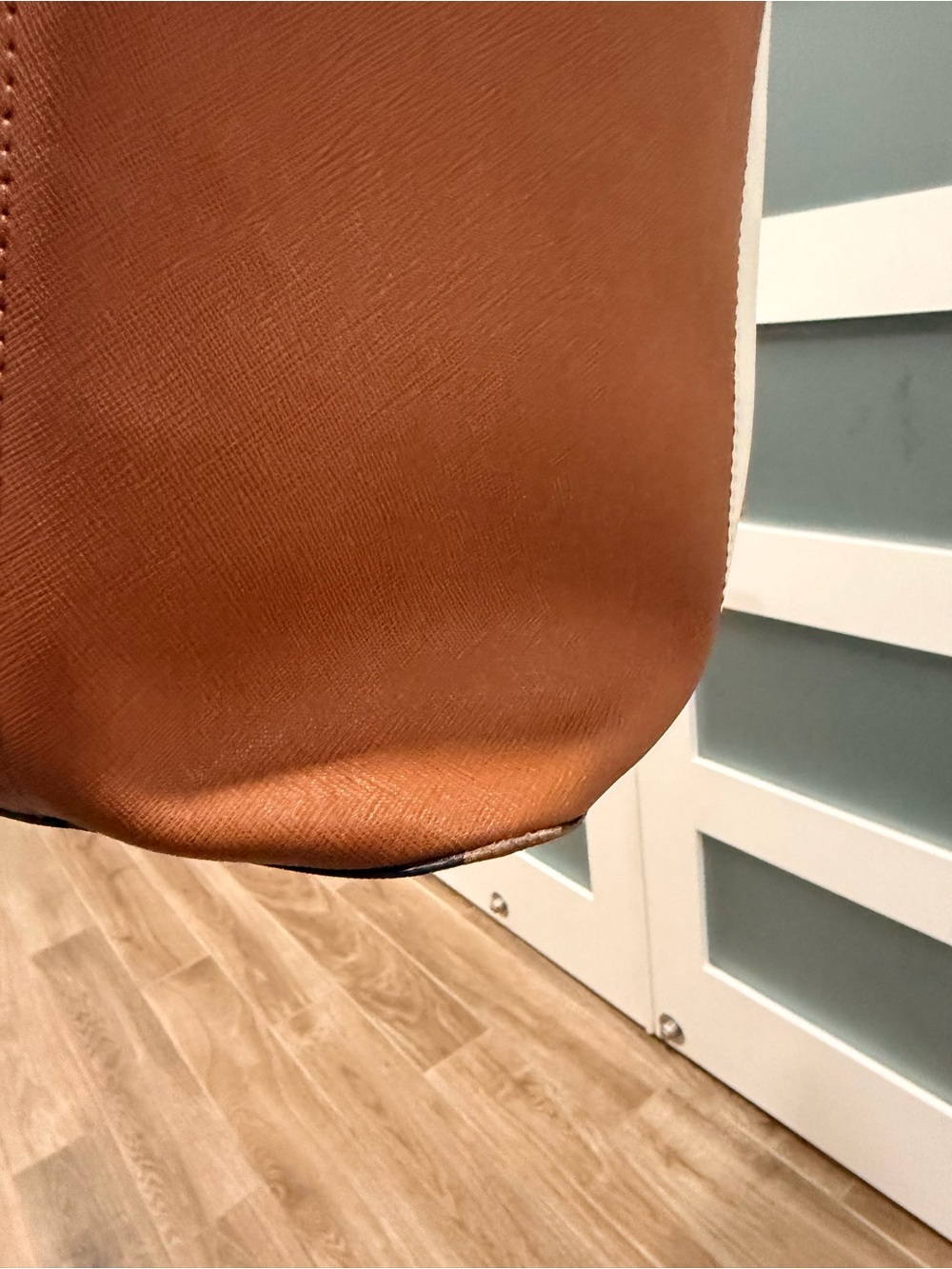 Michael Kors White, Brown & Black Colorblock Tote - Picture 3 of 11